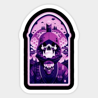 Skull Commander Sticker